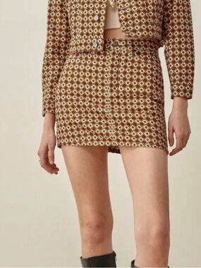 Reformation Jackie Denim Mini Skirt